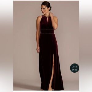 Elegant Velvet Sleeveless Dress